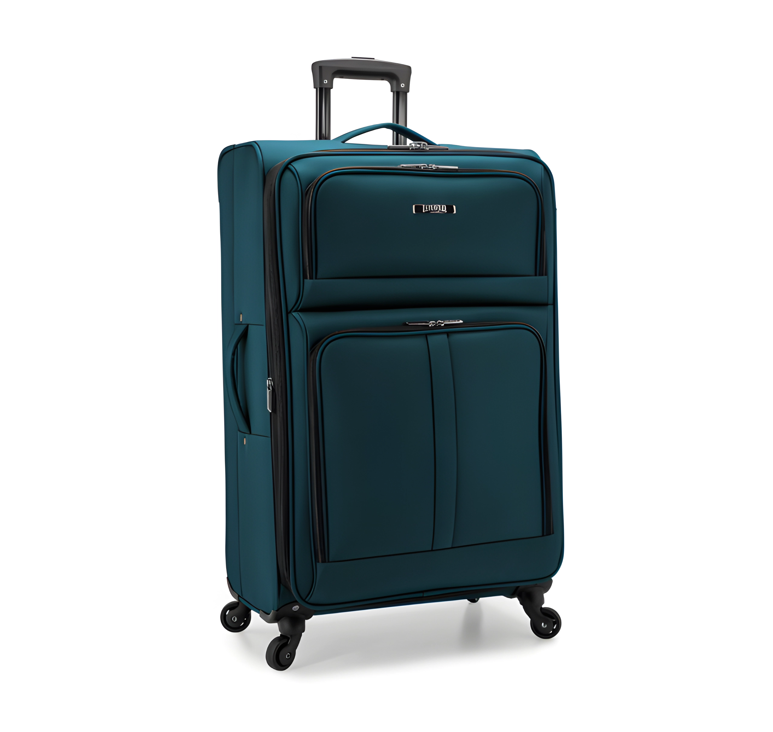U.S. Traveler Anzio Softside Expandable Spinner Luggage, Teal, 30" Checked Large