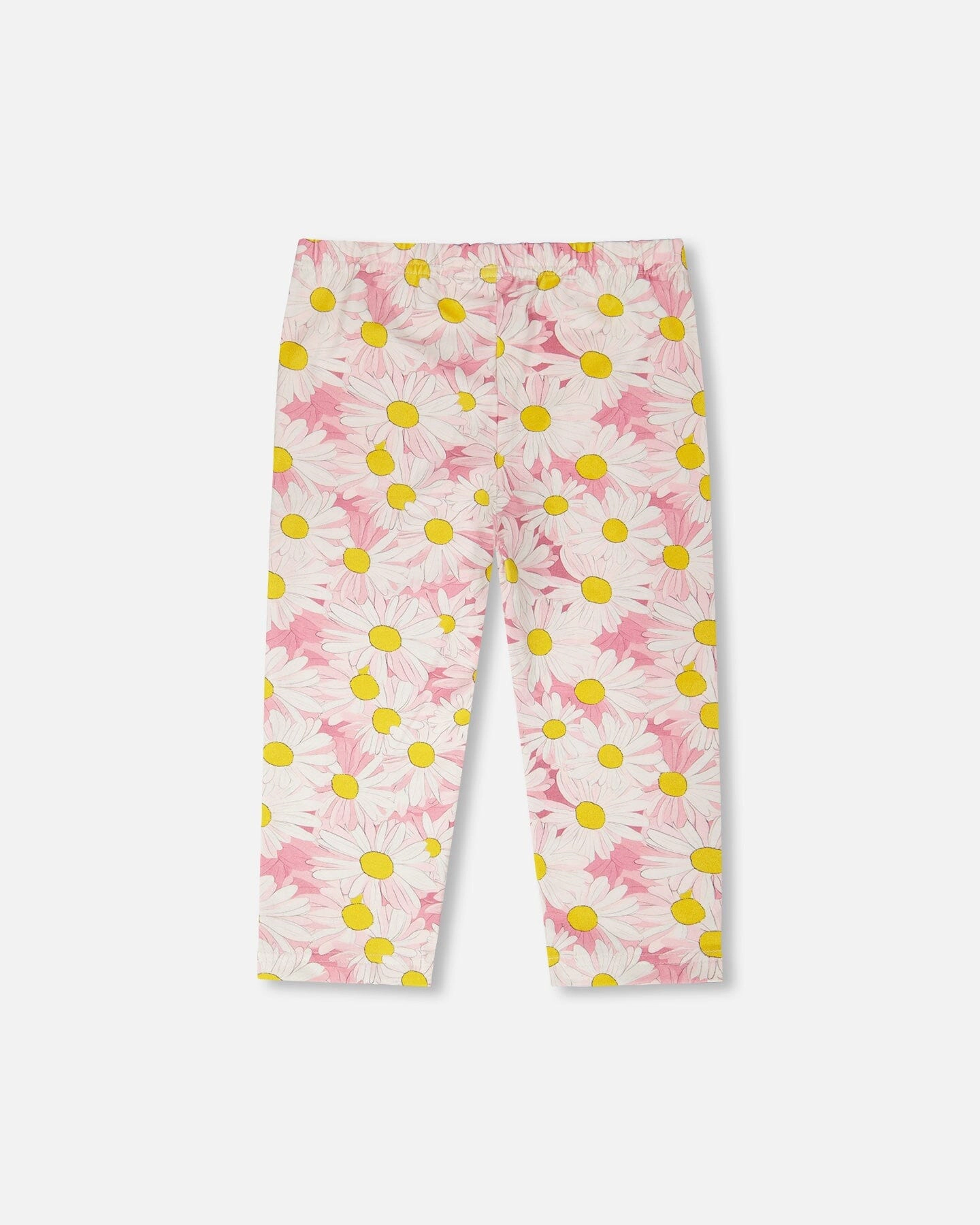 Deux par Deux Girls Jersey Capri Printed Daisies