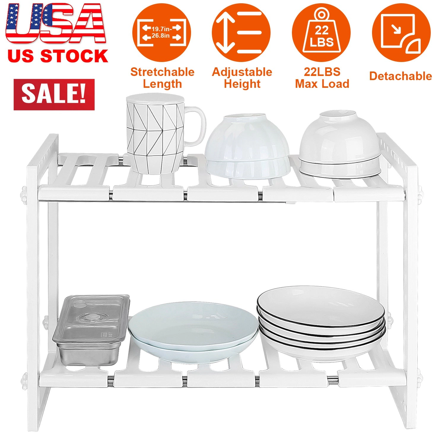 GBruno Extendable 2-Tier Under Sink Organizer
