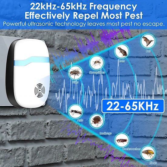 GBruno 6-Pack Ultrasonic Pest Repeller