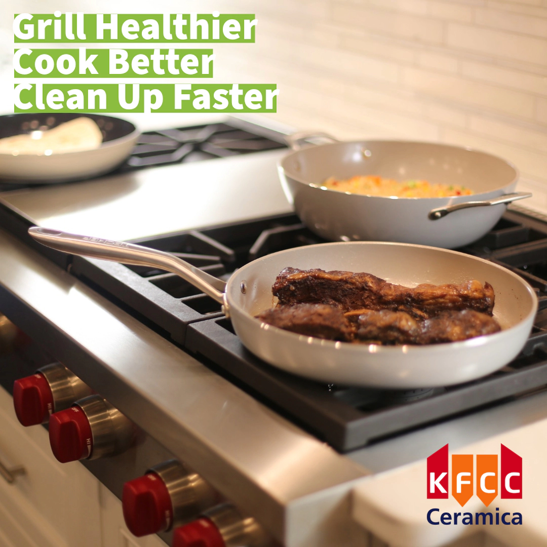 TECHEF - CeraTerra - 12 Inch Grill Pan