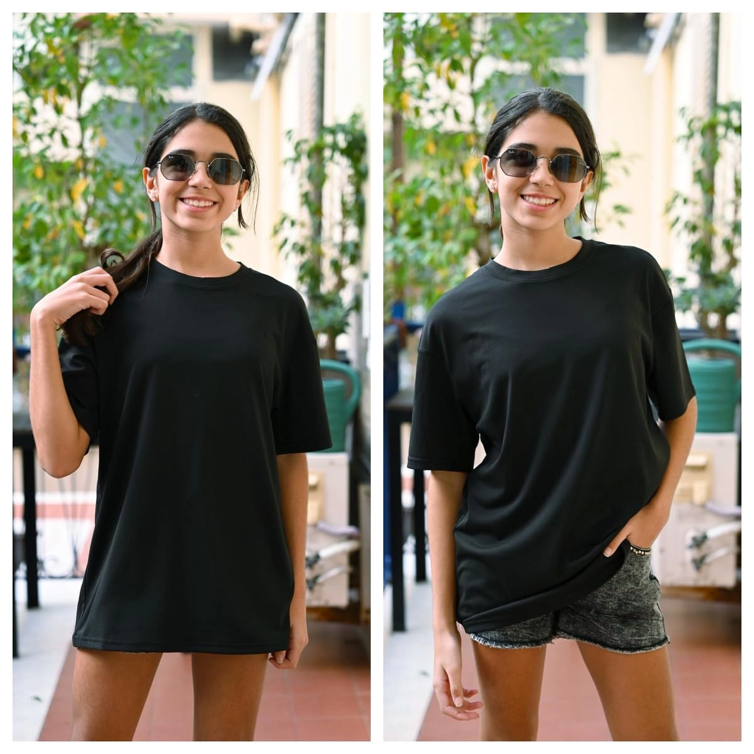 Arshiner Girl's Oversized Short Sleeve Crewneck T-Shirt