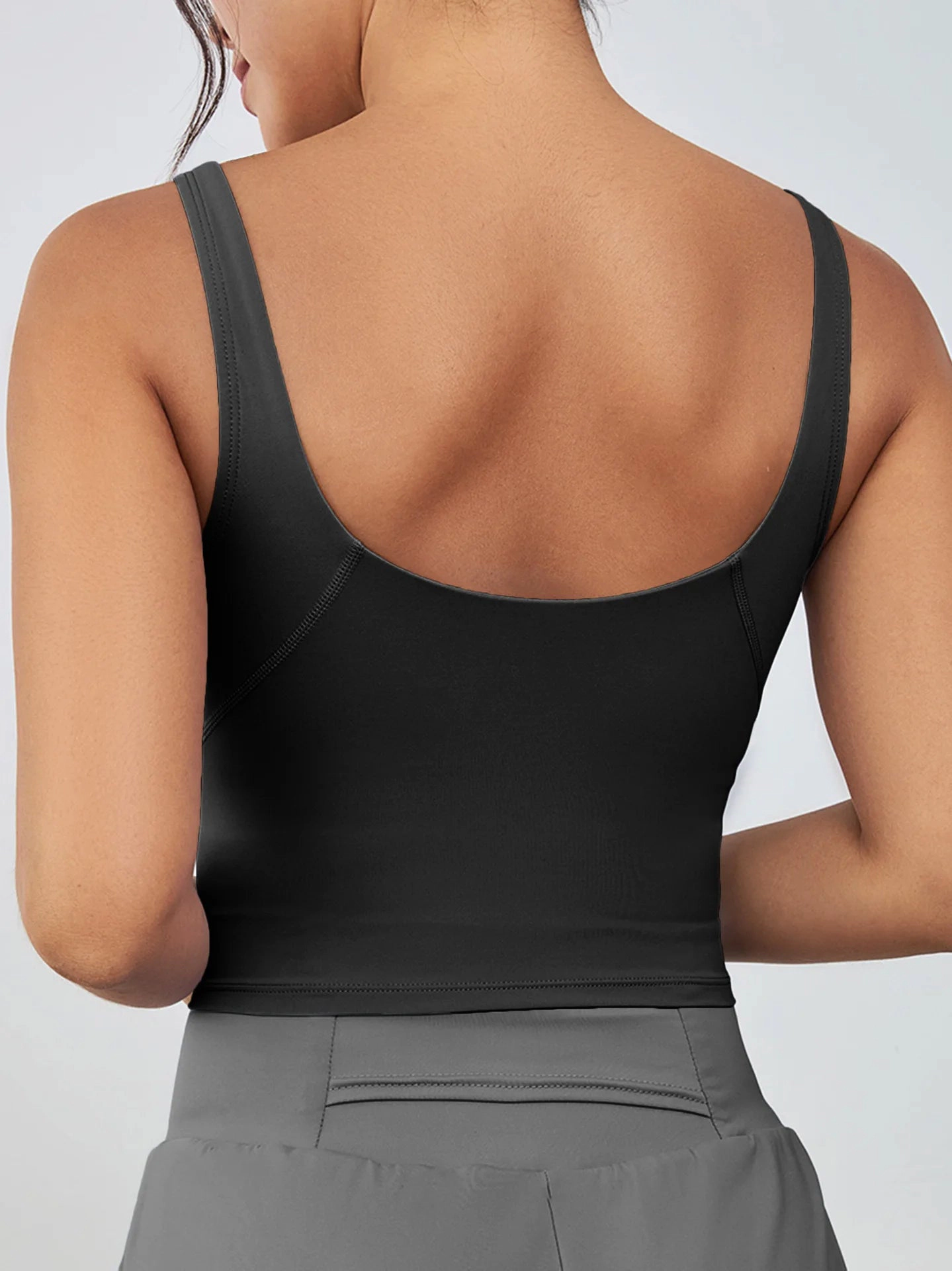 Sol Living Yoga Sports Bra with Removable Chest Pads Top
