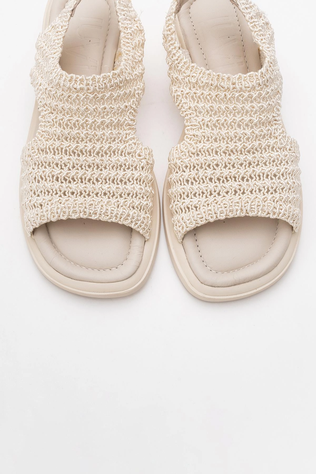 Forever & Always Womens Weave Leather Woven Sandals