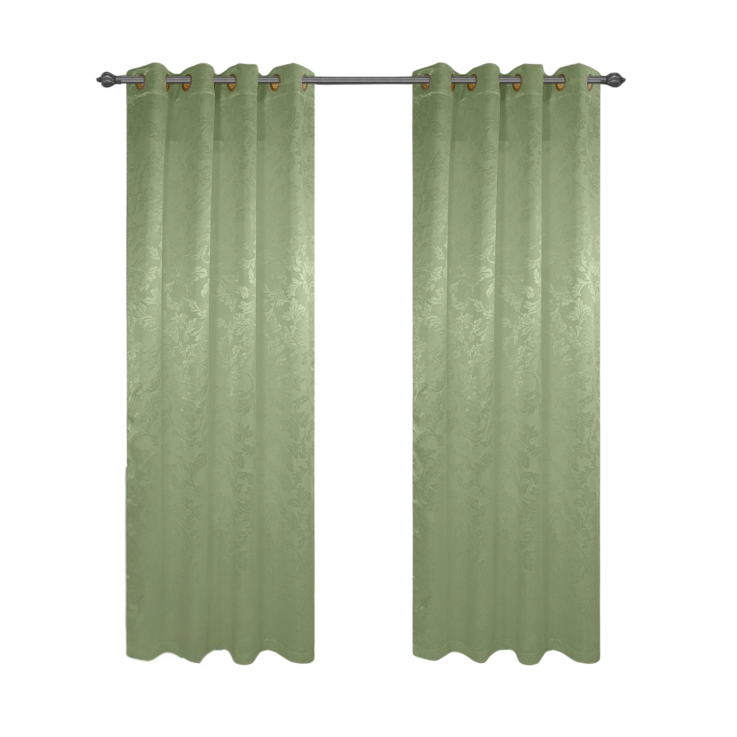 Olivia Gray 100% Polyester 200 GSM Dyson Embossed Blackout Grommet Curtain Panel 54" x 84