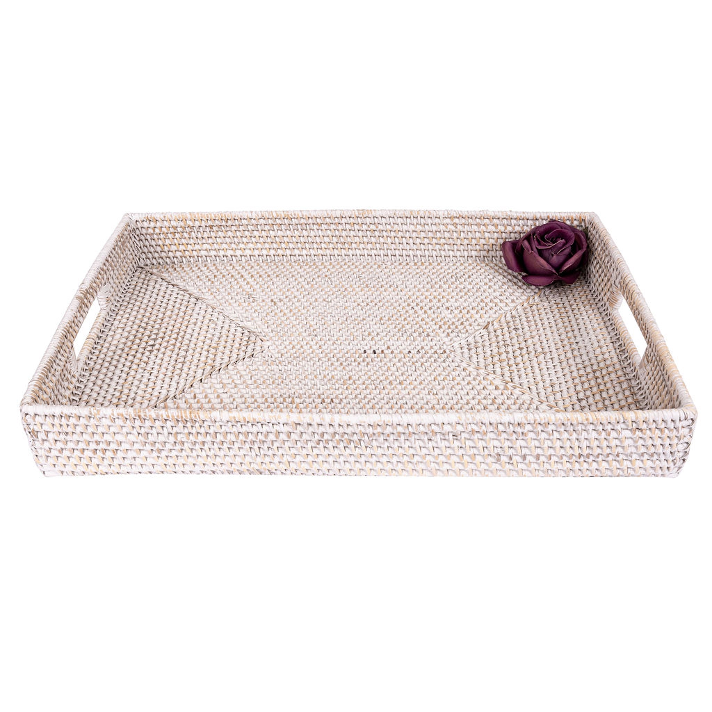Saboga Home™ Rectangular Tray With Cutout Handles