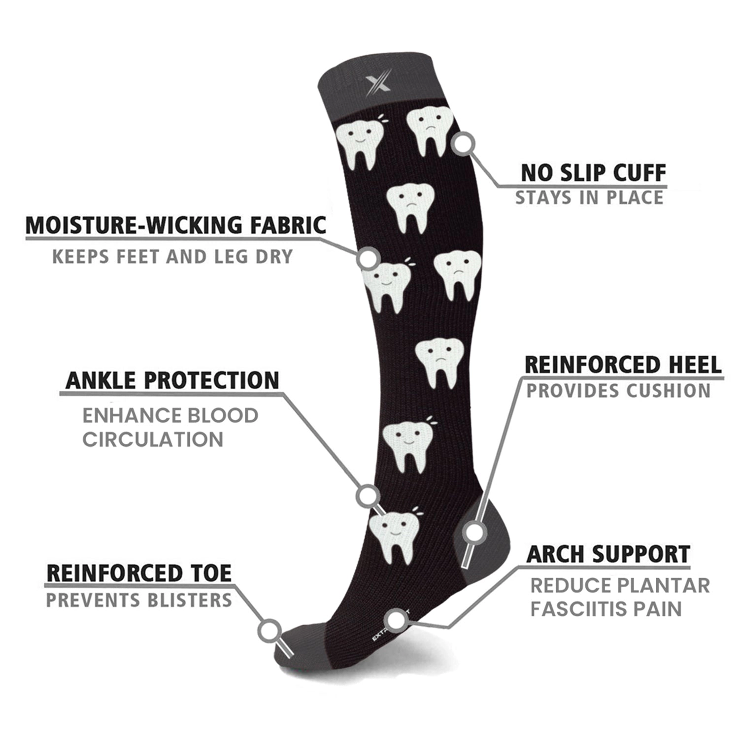 Extreme Fit Compression Socks Knee High - Made For