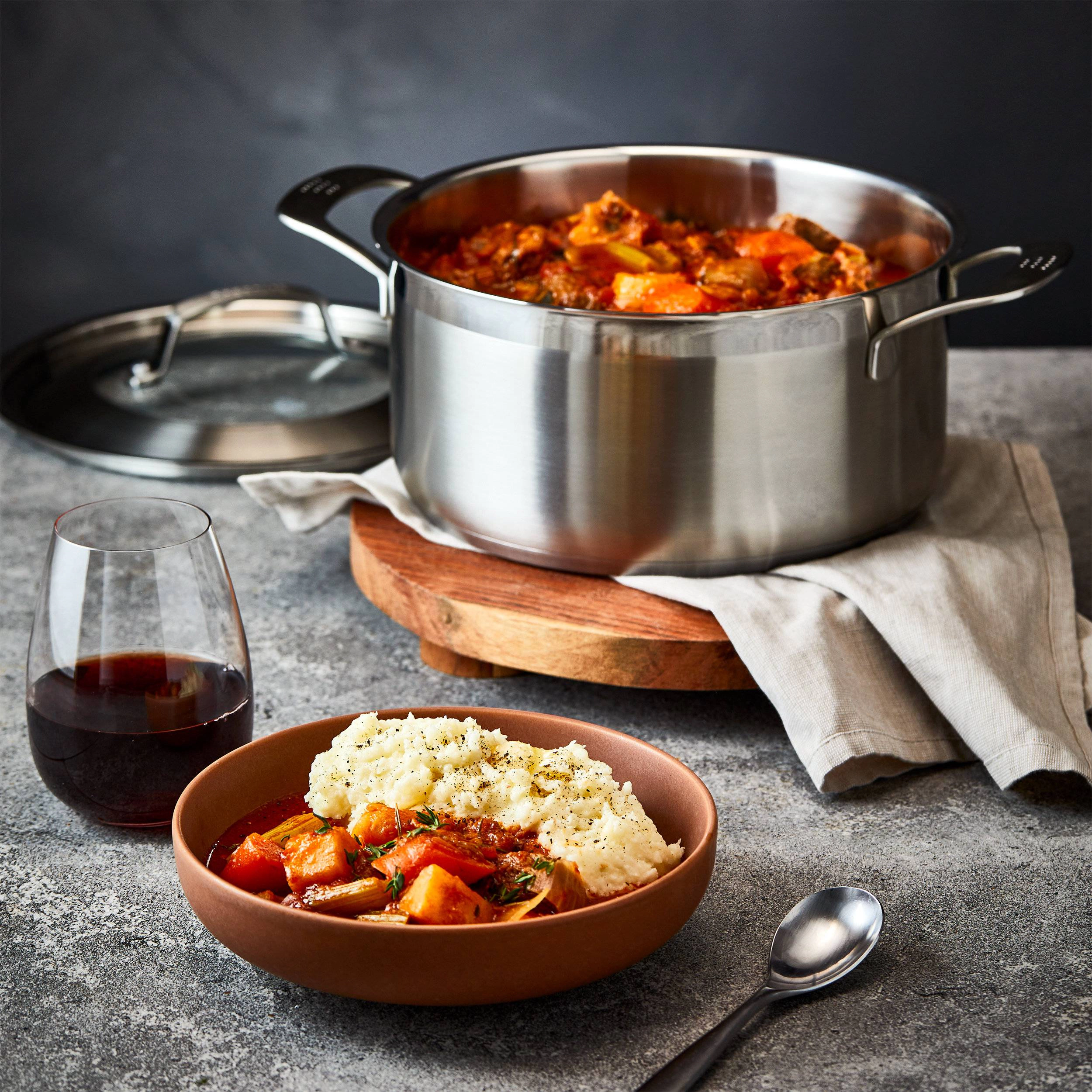 Cuisine::pro® iD3® SS 5 Qt. Casserole Pan With Lid