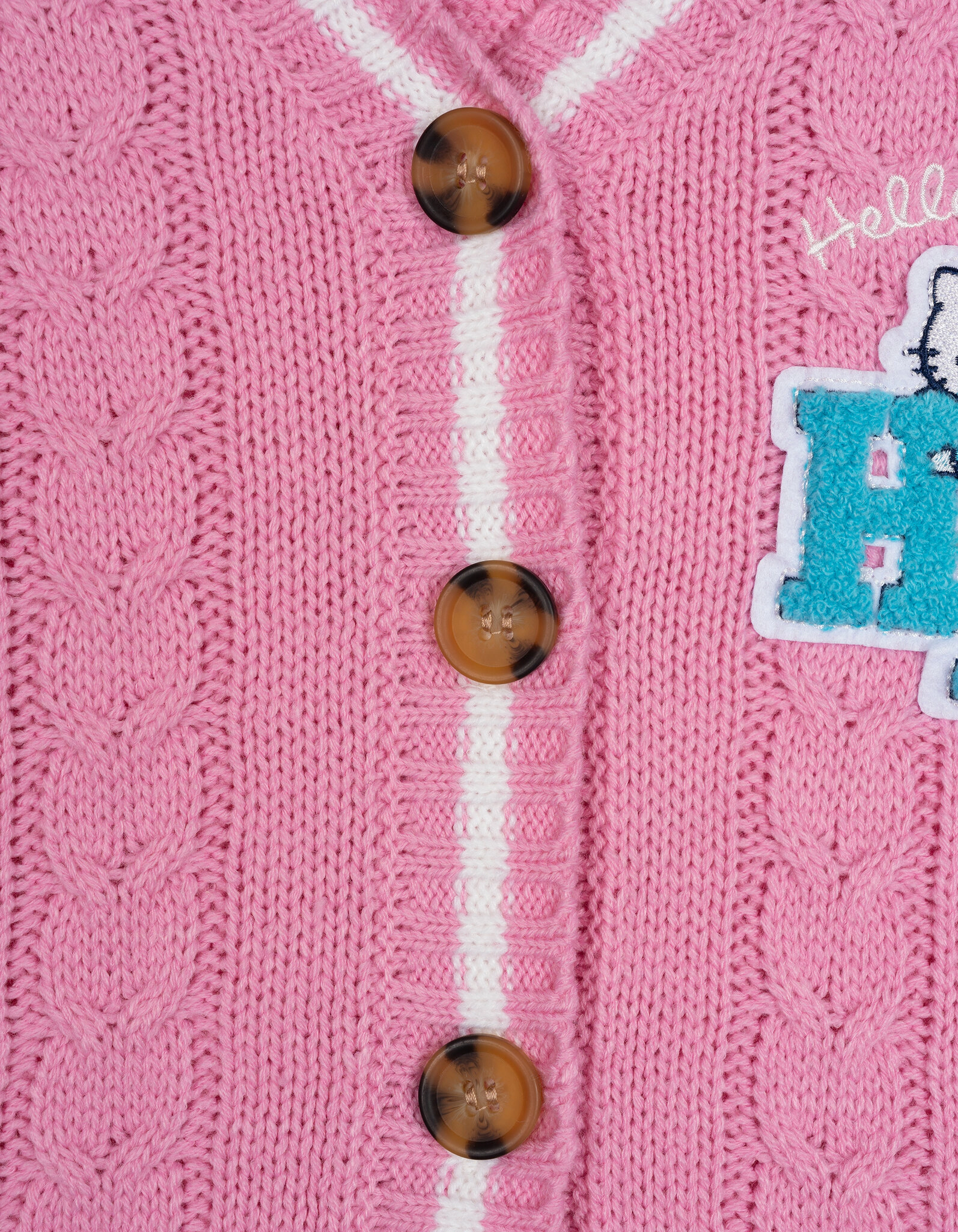 Hello Kitty Girls' Varsity Cardigan Sweater