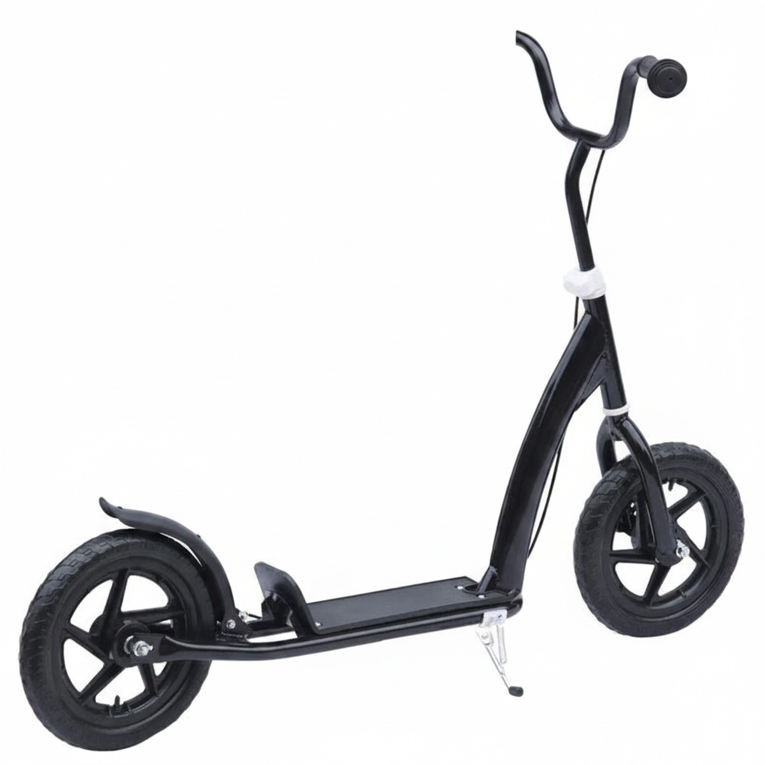 HONGGE Kick Scooter for Kids 5-12 Years Old with Adjustable Height Handlebar Non-slip Footplate Big Wheels Rear Brake