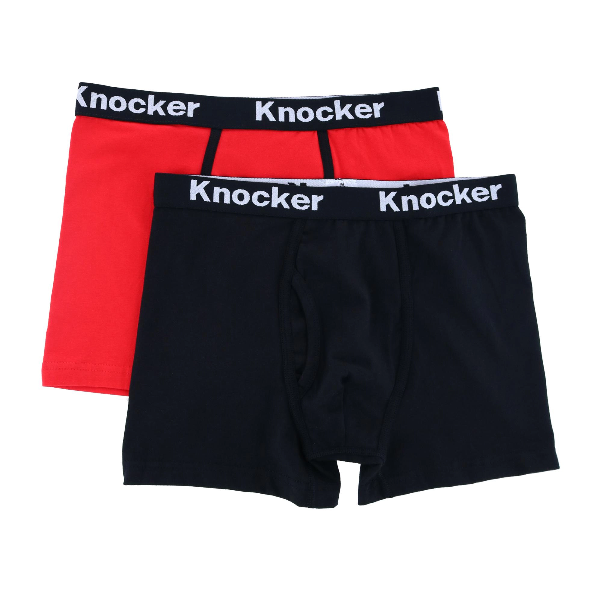 Knocker Men's Extended Boxer Briefs with Contrasting Trim
