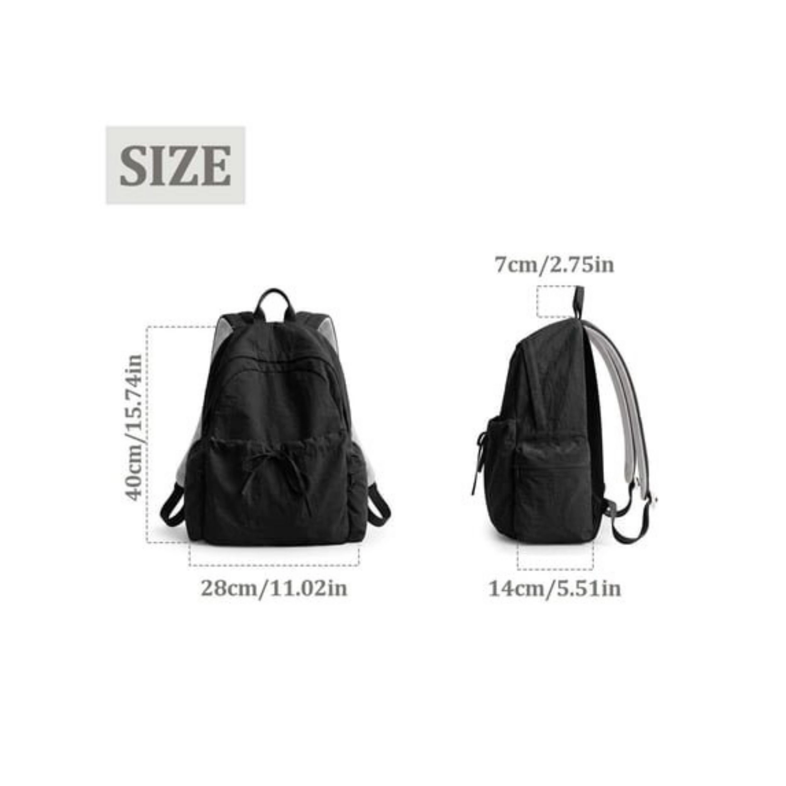 Home Collection Women’s Water Resistant Nylon 14 Inch Laptop Backpack