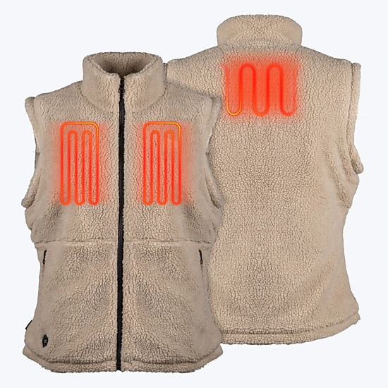 Mobile Warming Women's Upland High-Pile Fleece Heated Vest