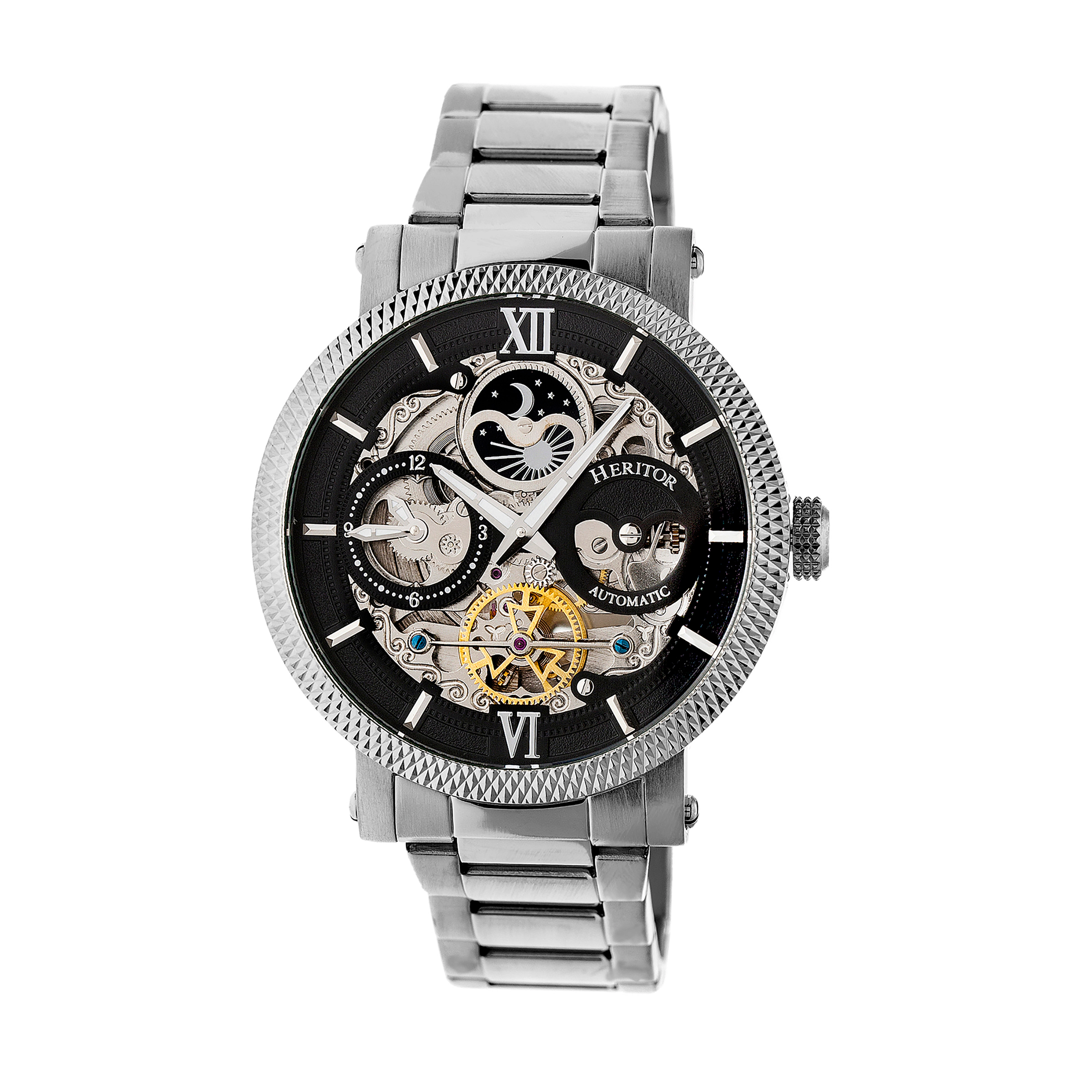 Heritor Automatic Aries Skeleton Dial Bracelet Watch