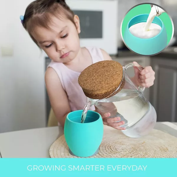 Sperric Silicone Mini Sippy Cups for Toddlers Baby Drinking Training Cup 4.5 Oz
