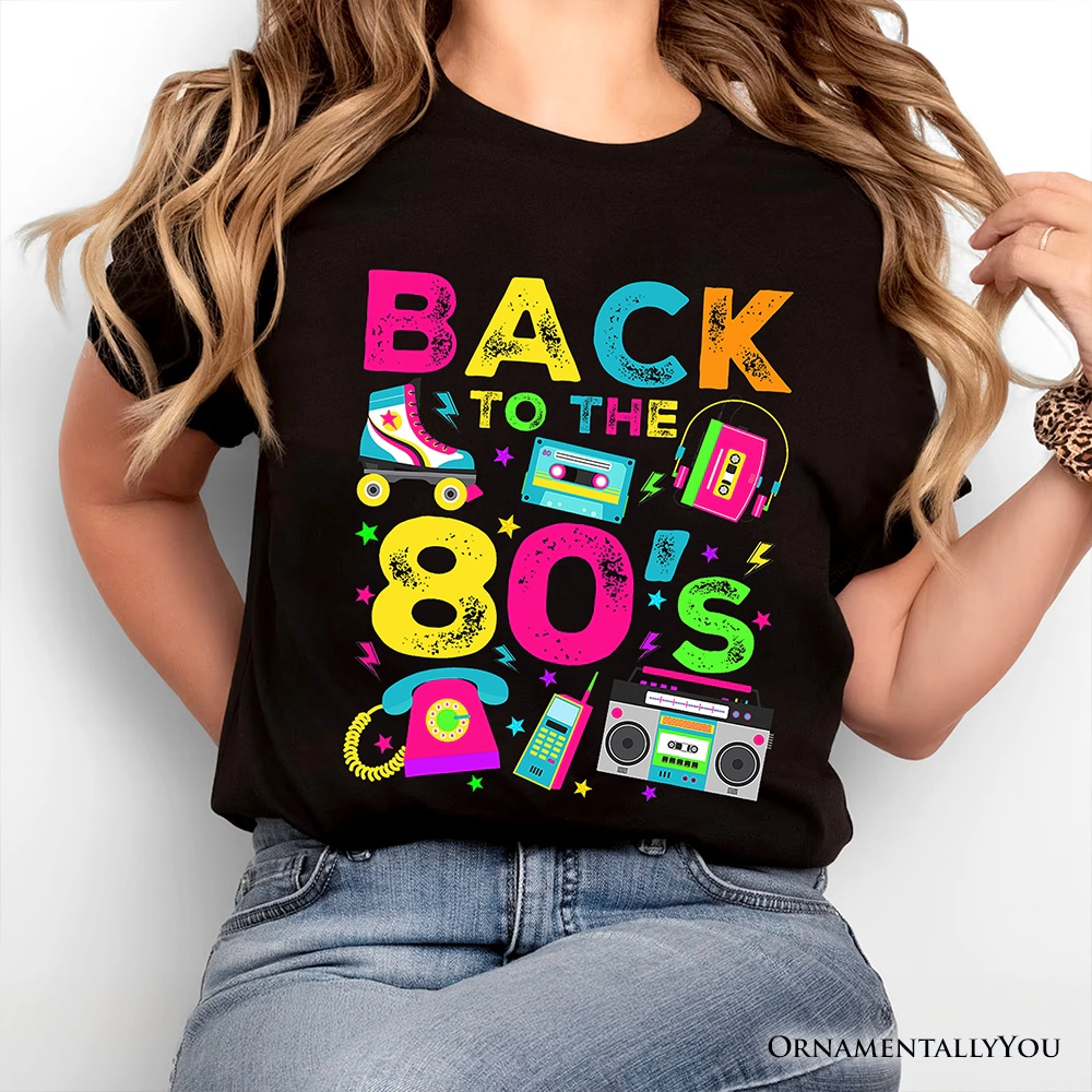 OrnamentallyYou Unisex Back To The 80s Retro Party T-Shirt