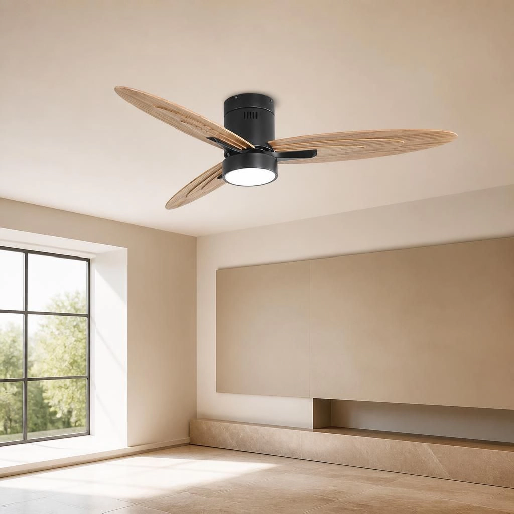 ELEMENT ACE Low Profile Quiet Flush Mount Ceiling Fan