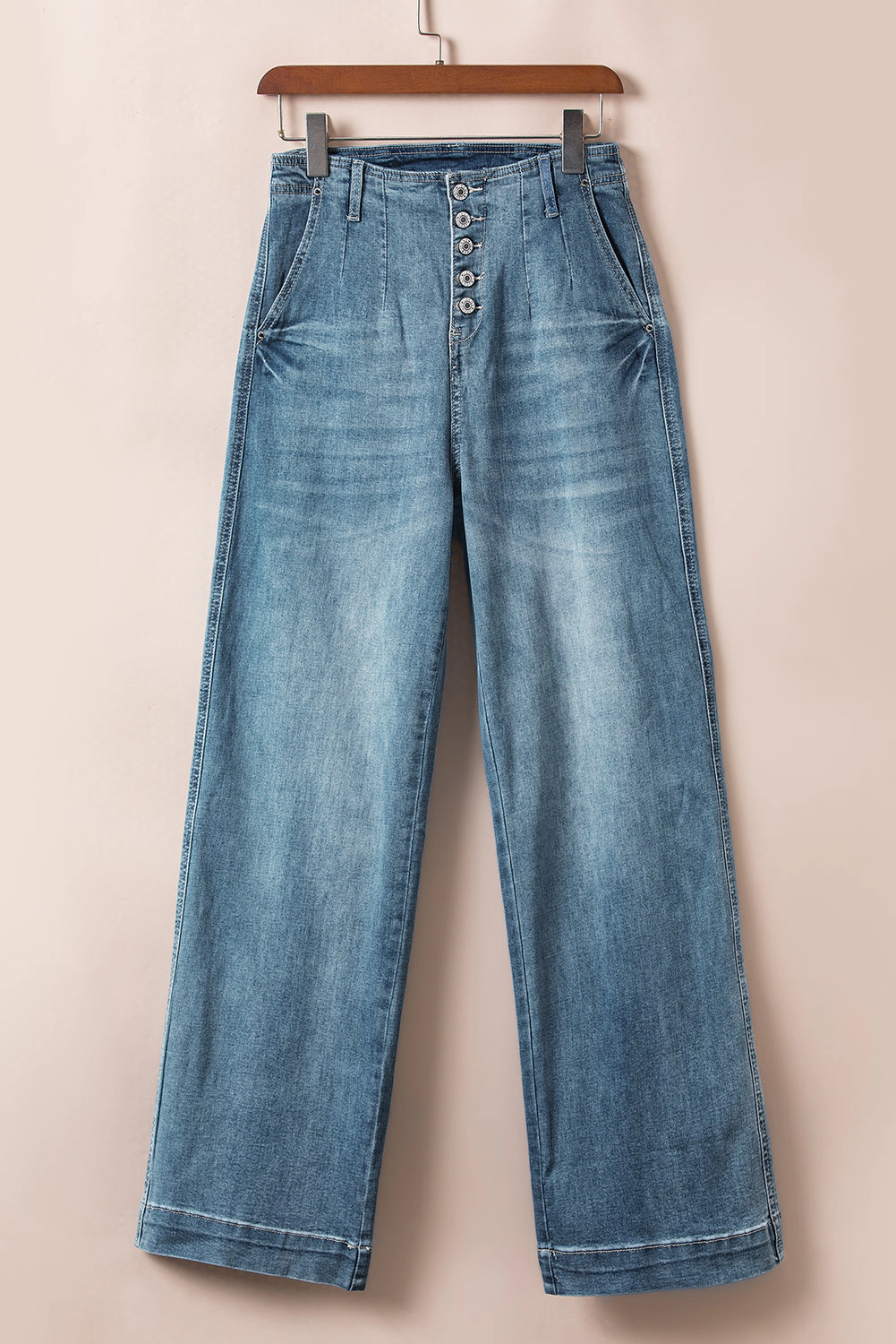 Threaded Pear Women's Addilyn Straight Loose Leg Jeans