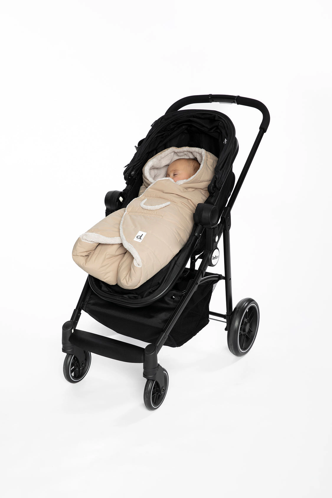 Deux par Unisex Quilted Nido Wrap with Bear-Ear Hood for Bassinet, Car Seats and Strollers