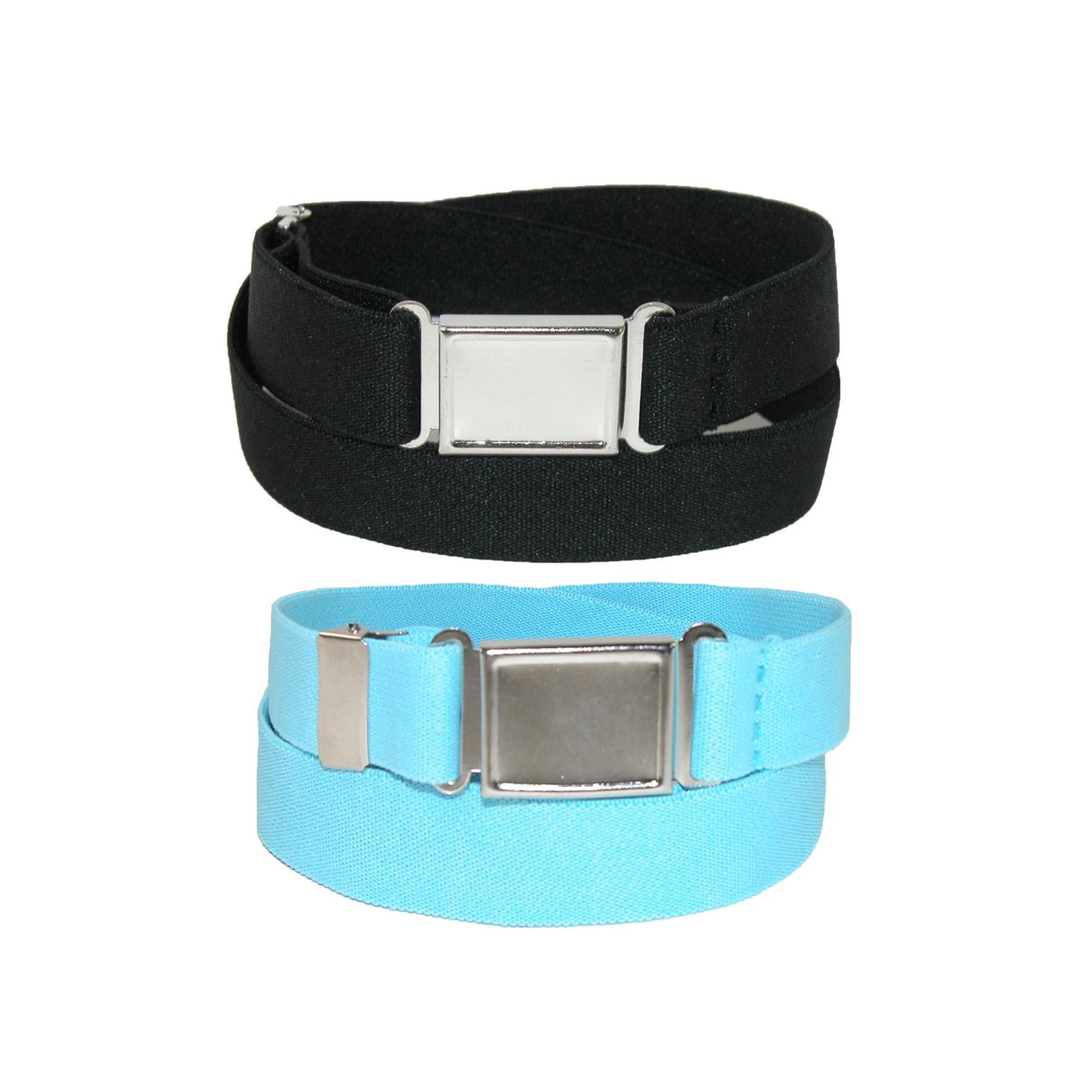 CTM Plus Elastic Belt with Magnetic No Show Buckle (Pack of 2 Colors)