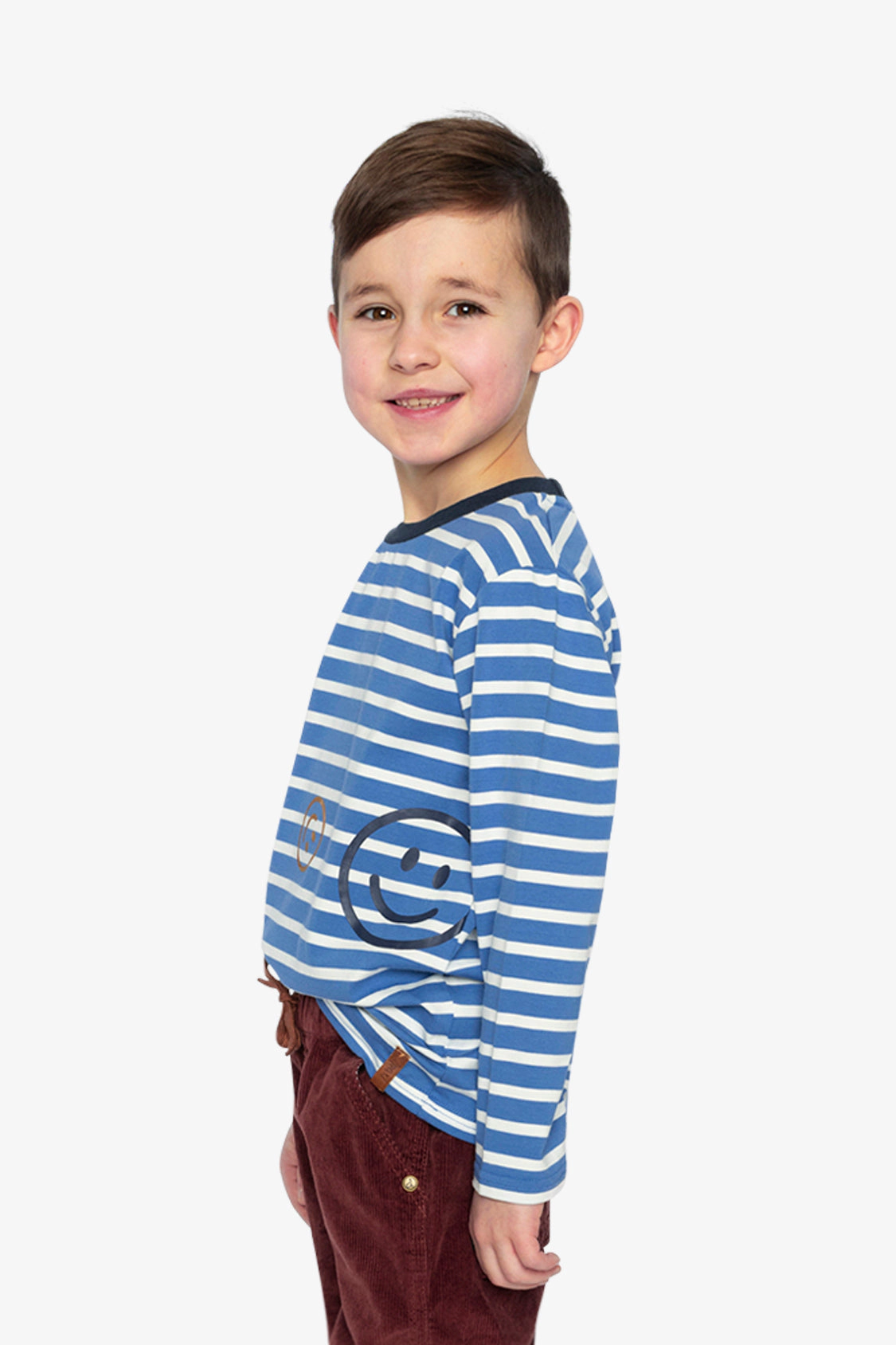 Deux par Boys Striped Long Sleeve T-Shirt