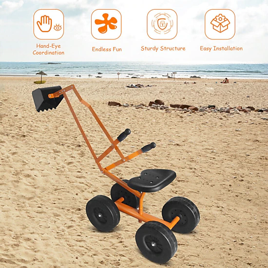 Hivvago Heavy Duty Kid Ride-On Sand Digger Digging Excavator