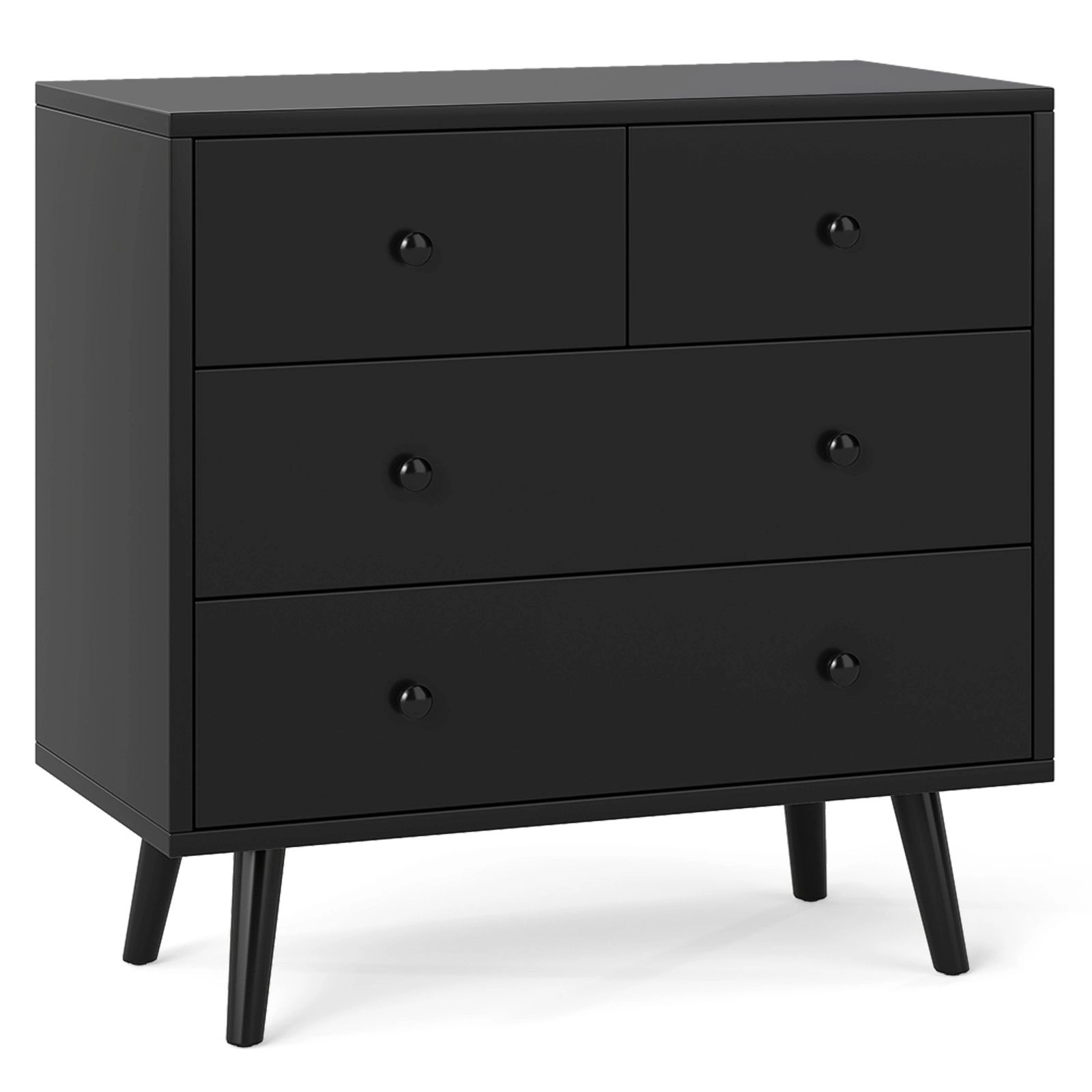 SlickBlue 4-Drawer Wooden Storage Dresser with Wide Countertop