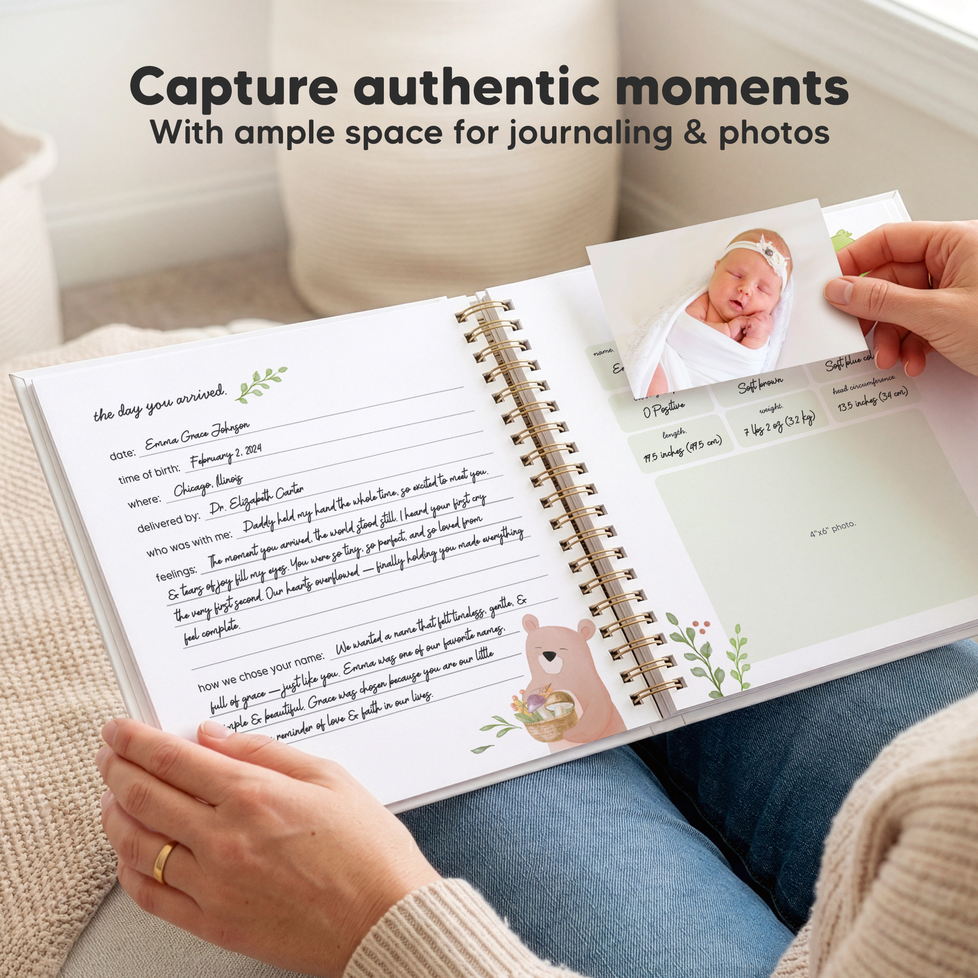 KeaBabies Muse Baby Memory Book