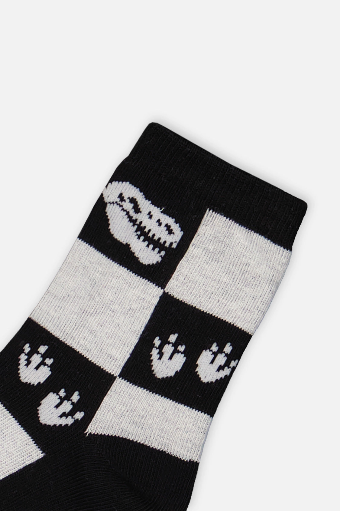 Deux par Boys Checkered, Smiley Face and Game Controller Print Ribbed Cuff Socks