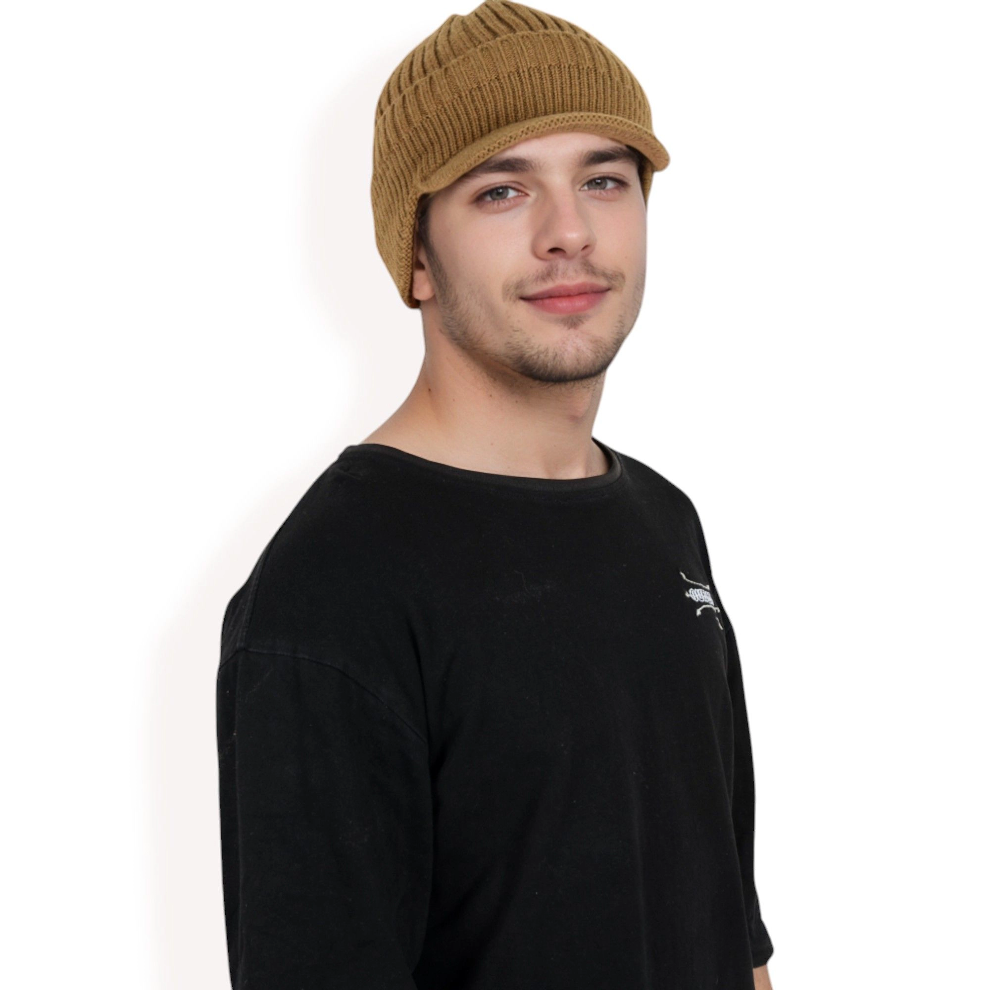 Anna-Kaci Women's Men's Ribbed Knit Baseball Cap with Ear Flap Coverage for Warmth and Style