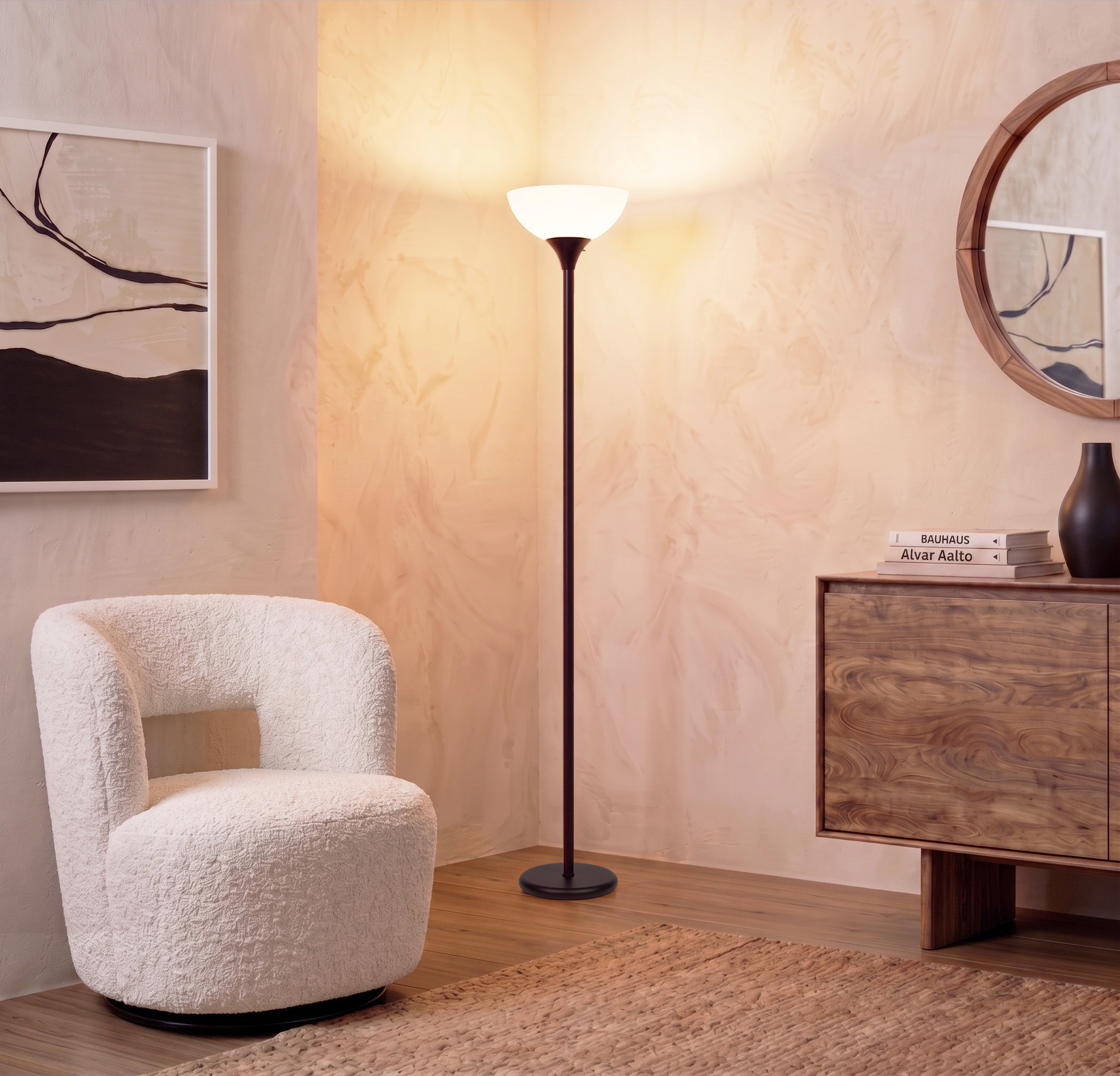 Brightech Sky Dome Torchiere Dimmable Floor Lamp