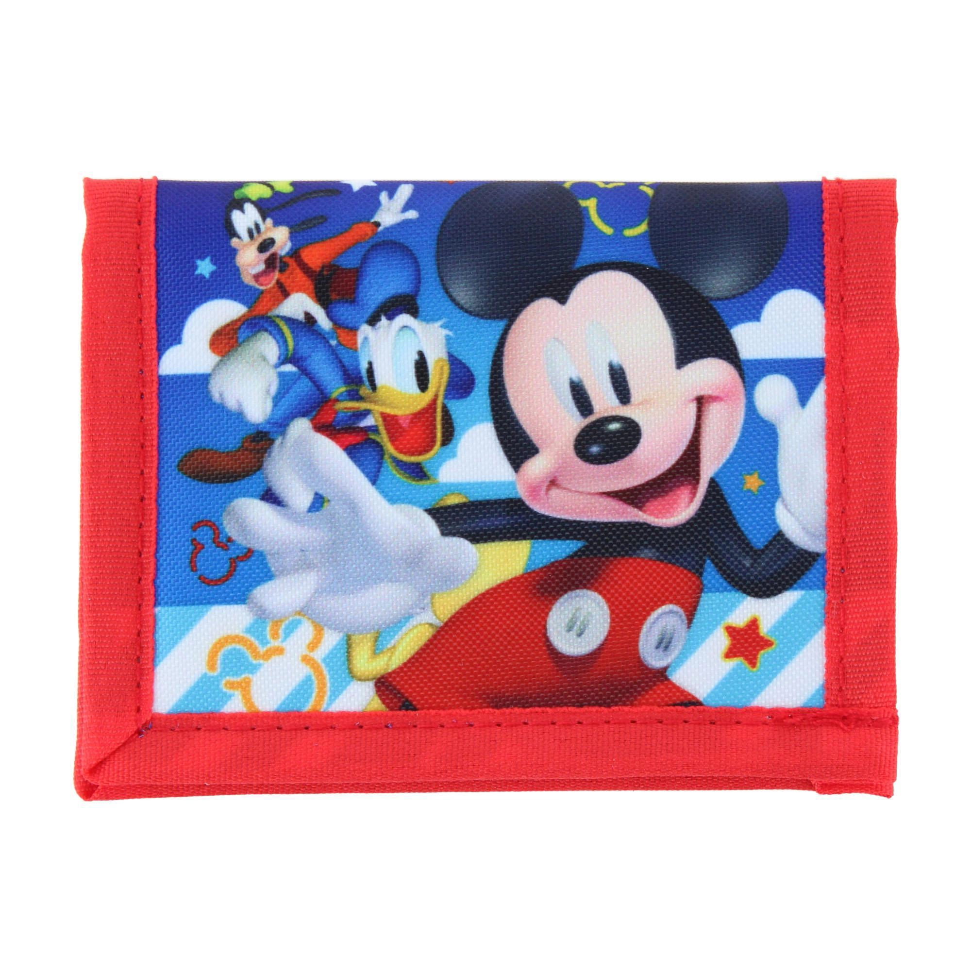 CTM Kid's Disney Mickey Mouse -Fold Hook & Loop Closure Wallet