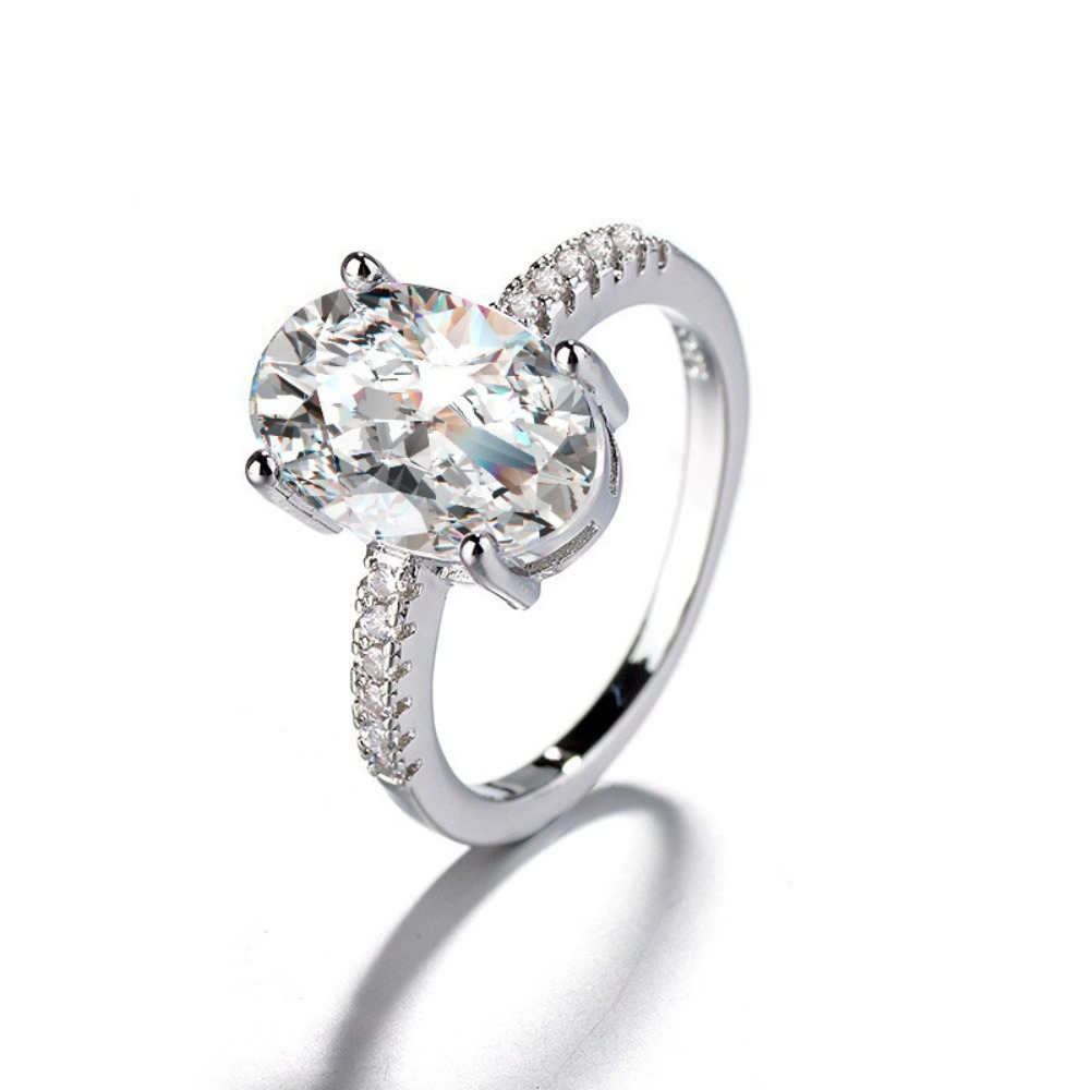 Wardrobe Whimsy Oval Cut Cubic Zirconia Engagement Ring