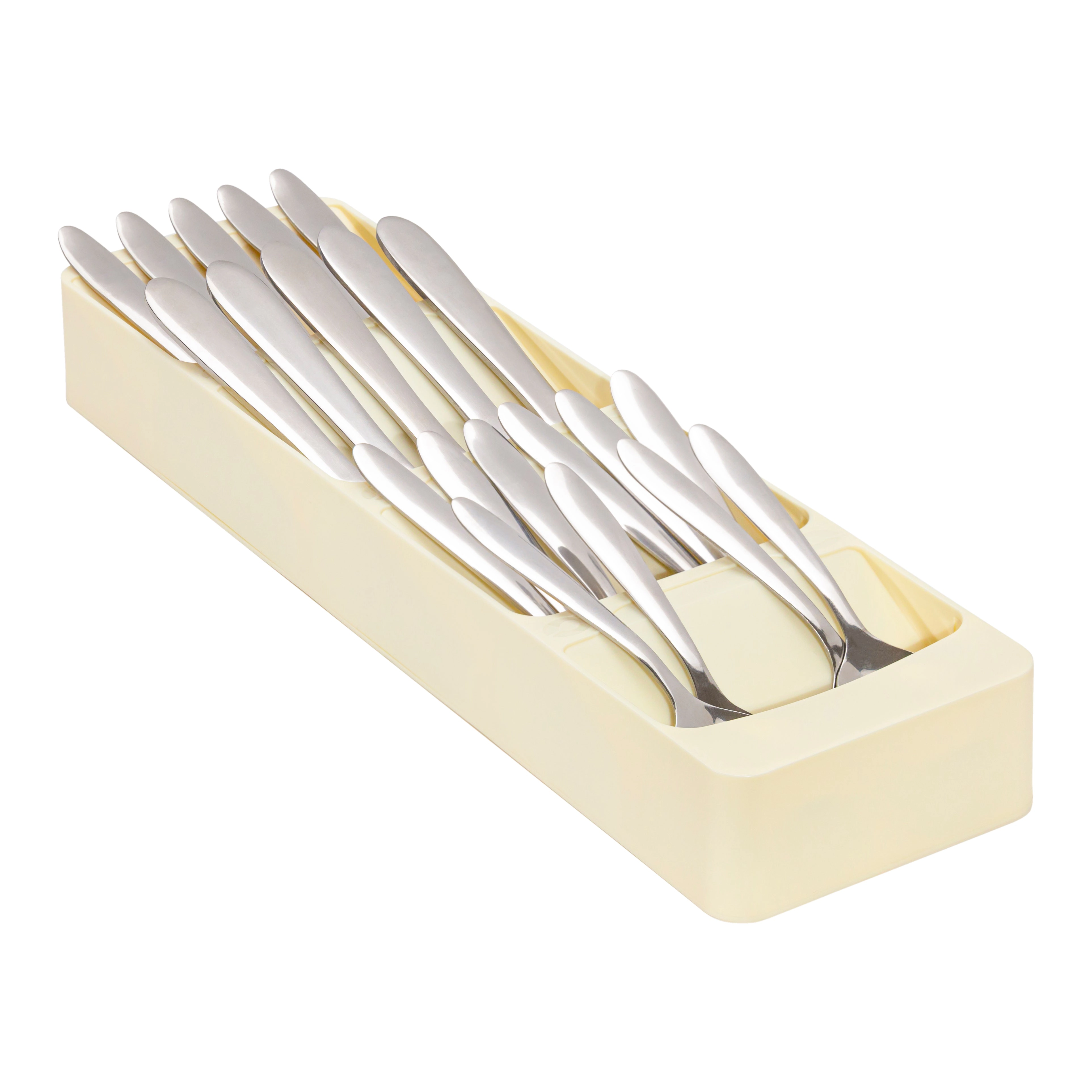 Cheer Collection Kitchen Drawer Cutlery Organizer - Compact Space Saving Tray