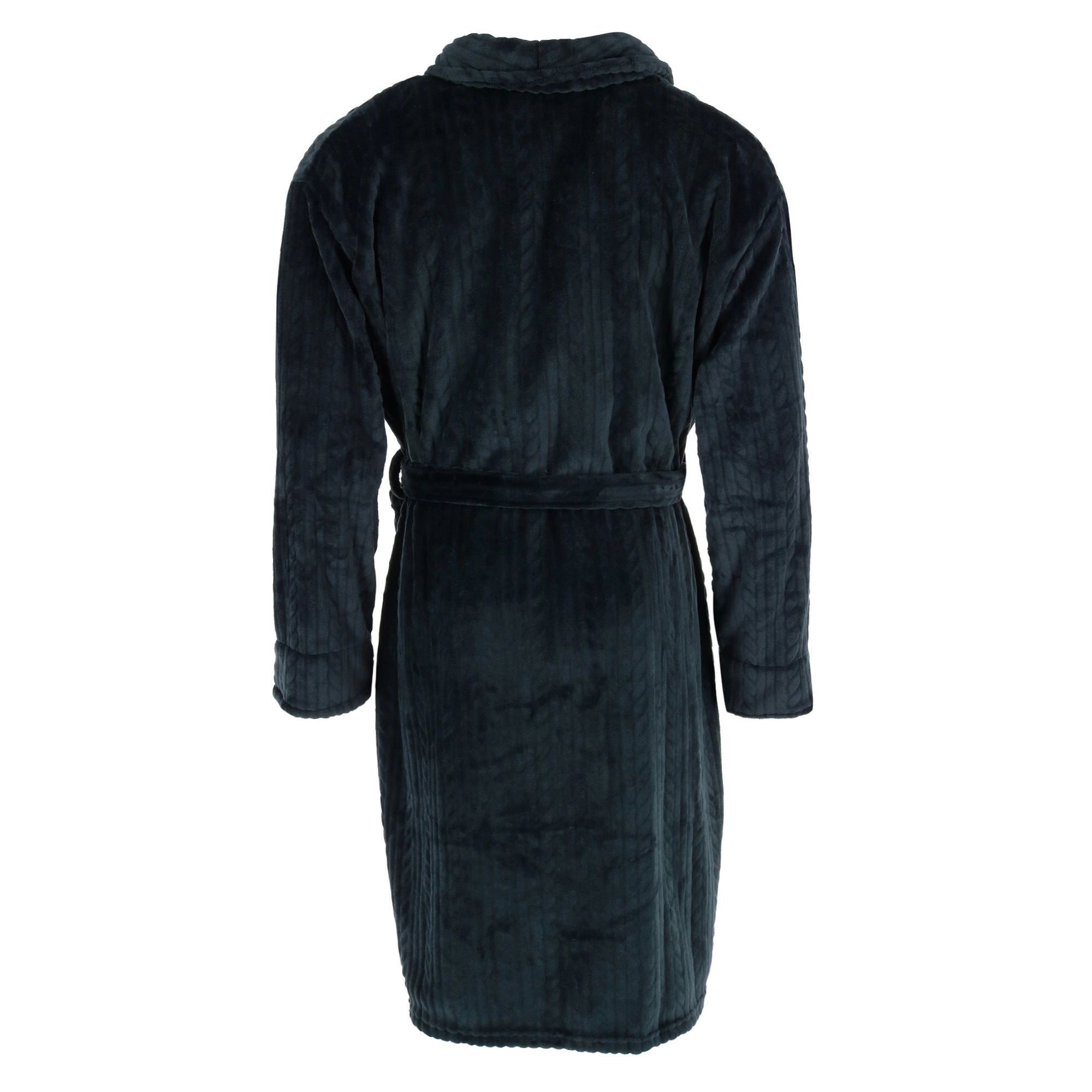 Wanted Men's Cable Shawl Collar Plush Robe