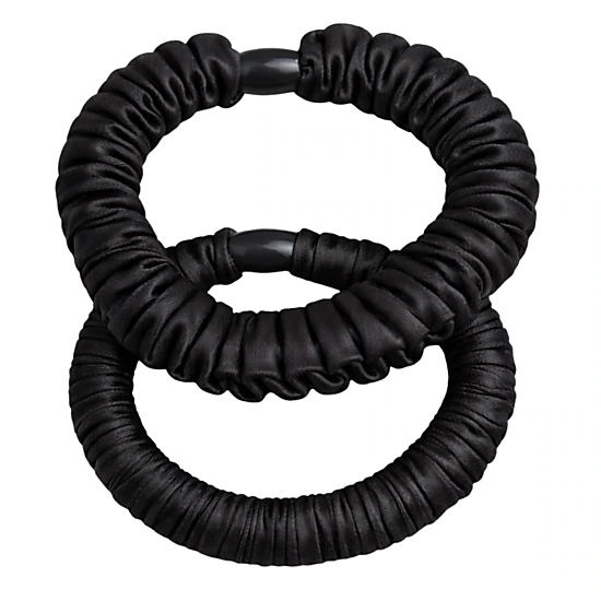 Pink Pewter Soft Satin Ruffle Elastics - 4 Set Pack, Color: Assorted 4 ...