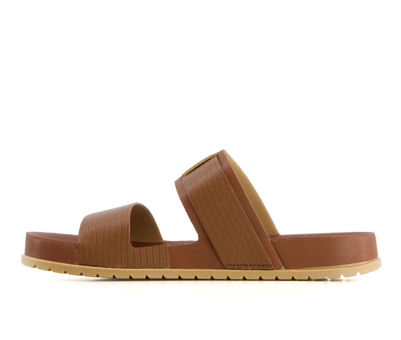 Andrea Womens Double Strap Footbed Sandals