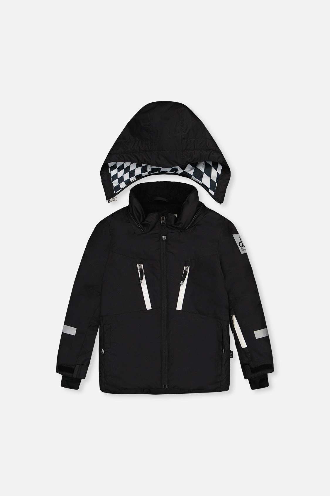 Deux par Boys Two Piece Teknik Cordura-Reinforced Snowsuit with Hooded Jacket and Snow Pants