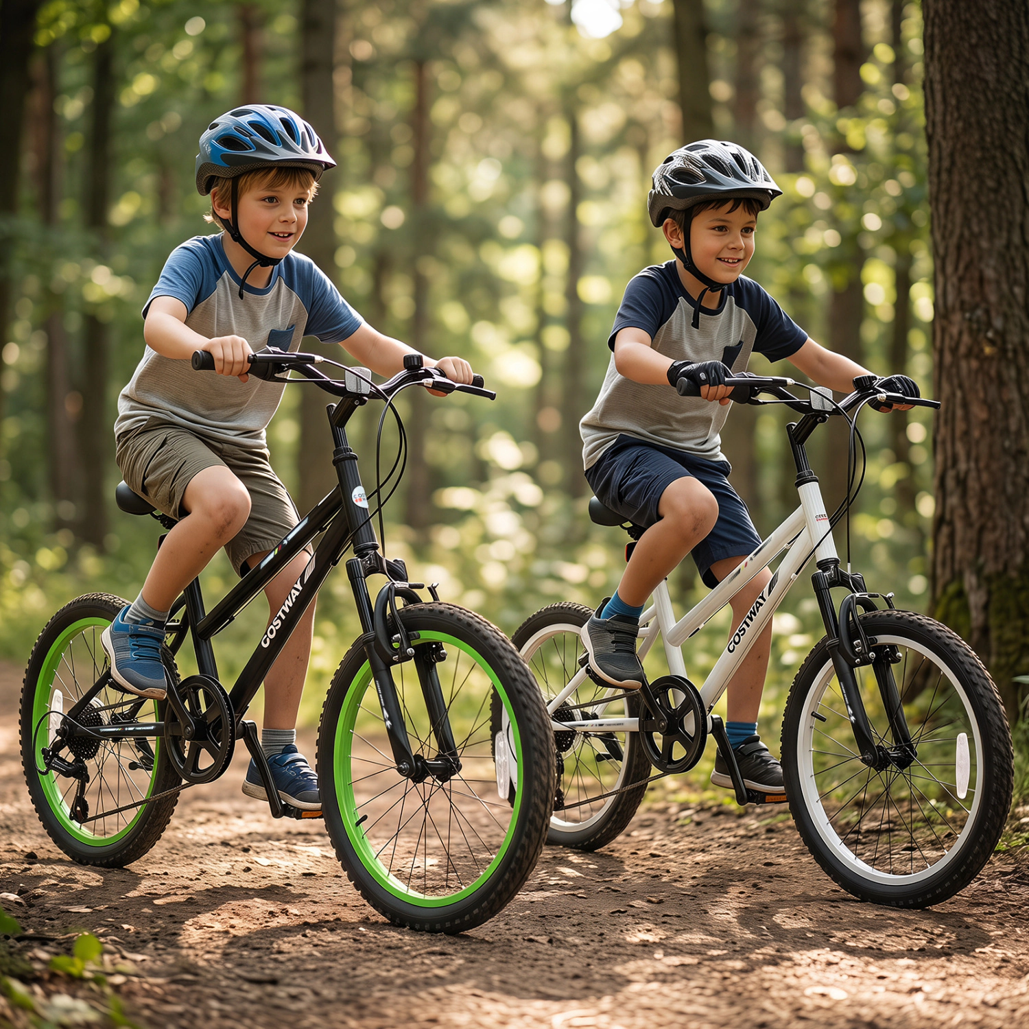 LJG 20 Inch Kids Mountain Bike with Adjustable Seat