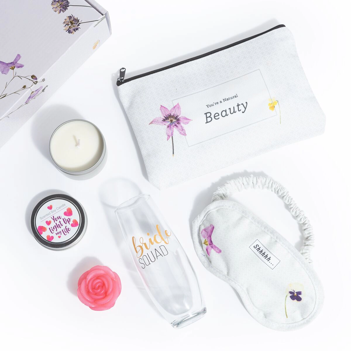 Lizush  Love Lavender Gift Box - Natural Spa Bath and Body Set