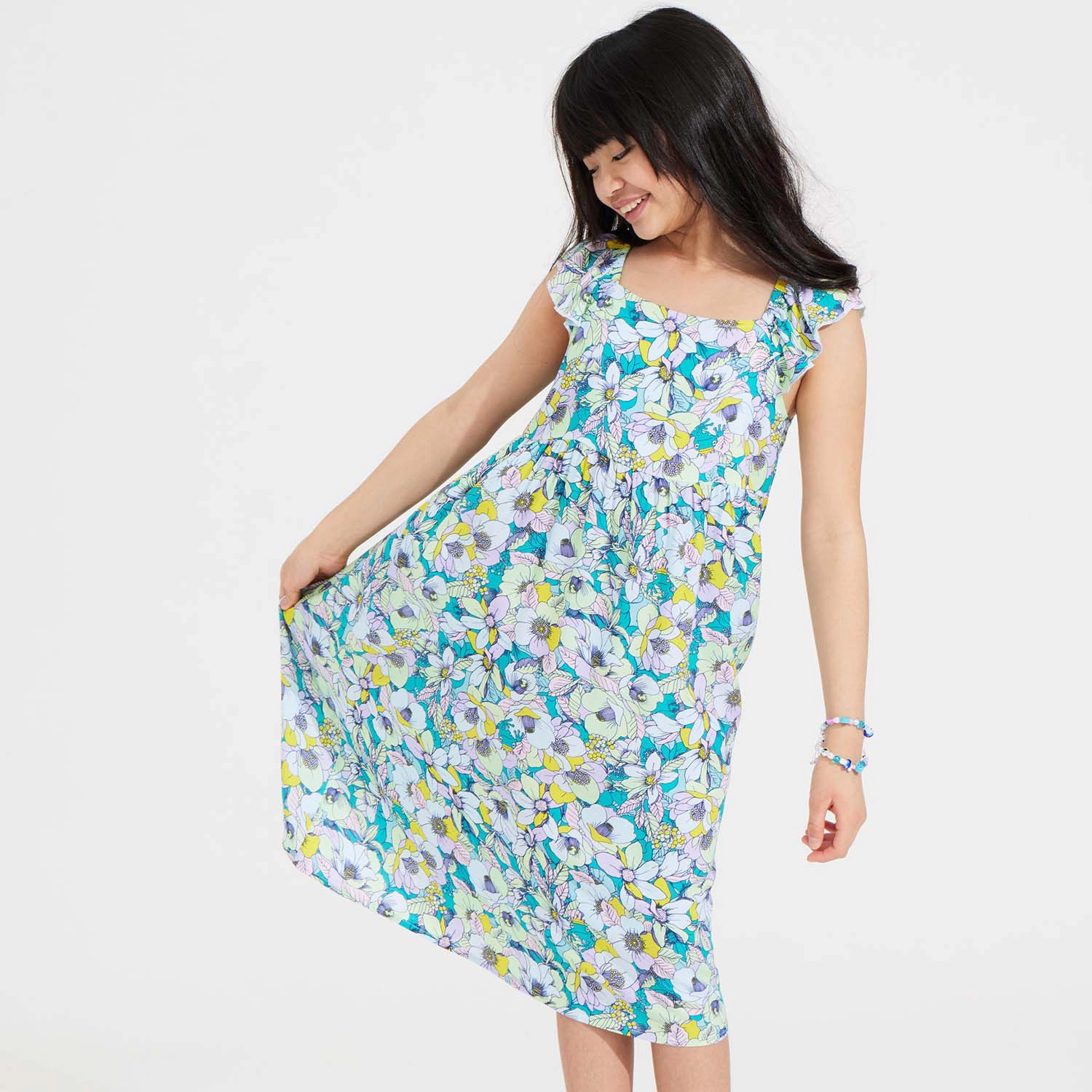 Rockets of Awesome Frog Prince Floral Dress for Girls