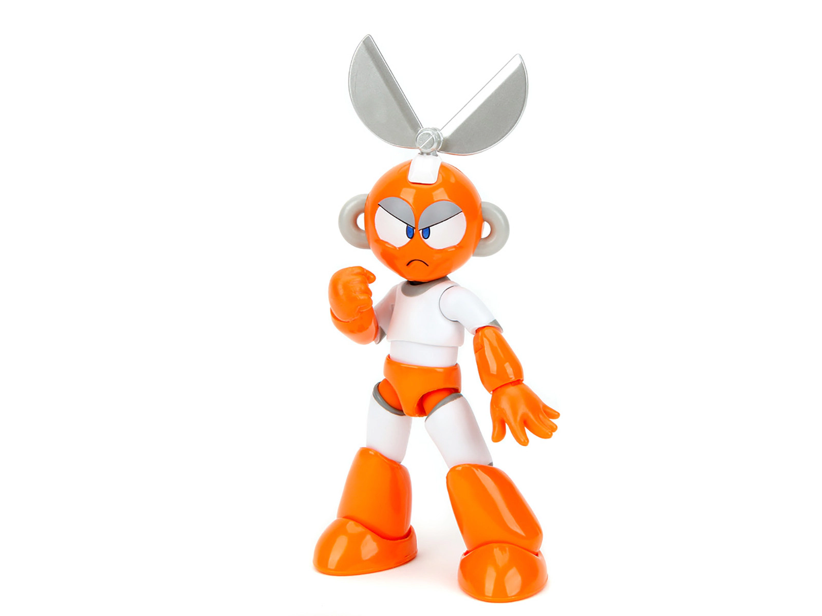 Jada Cut Man 4.5" Moveable Figure With Accessories And Alternate Head And Hands "Mega Man" (1987) Video Game