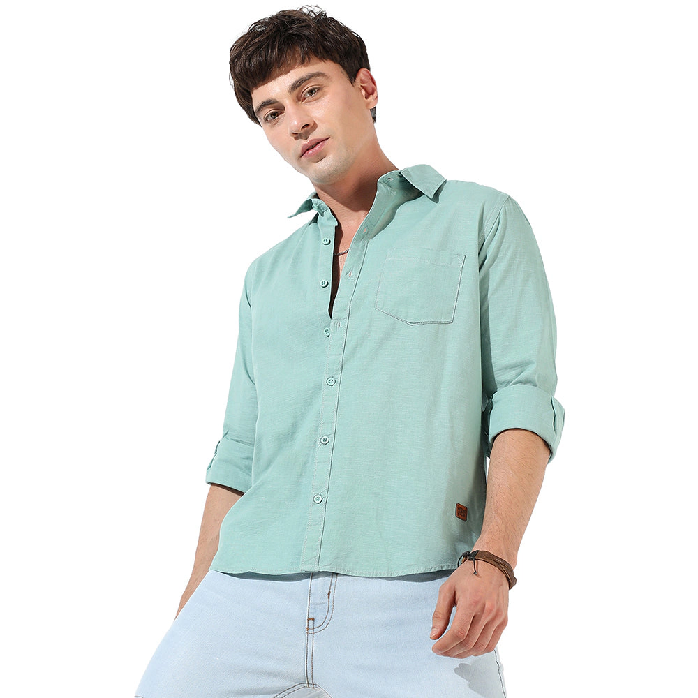 Men's Solid Casual Shirt