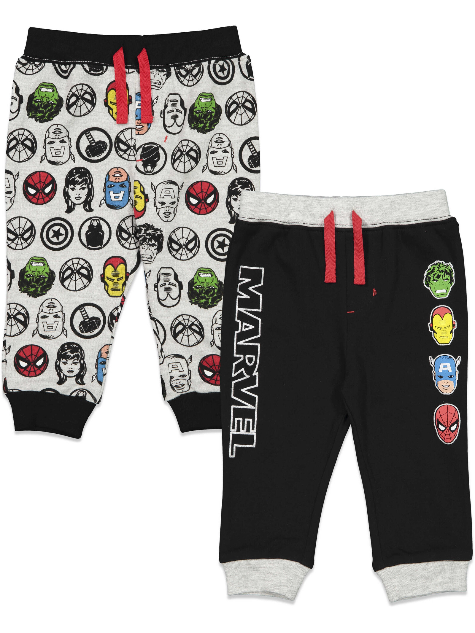 Marvel Avengers Boys' 2-Pack Jogger Pants