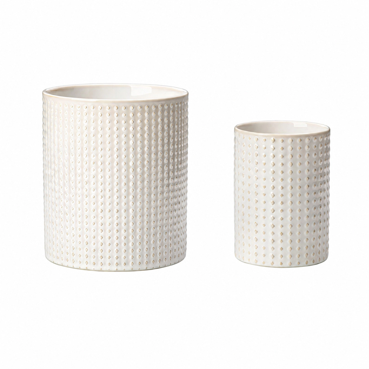 WZK 2 Pcs Ceramic Rhomb Pattern Kitchen Utensil Holders