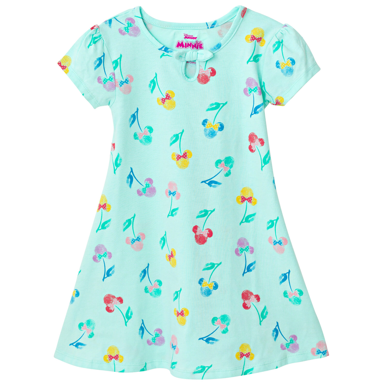 Disney Minnie Mouse Girls' Short Sleeve Skater Dress