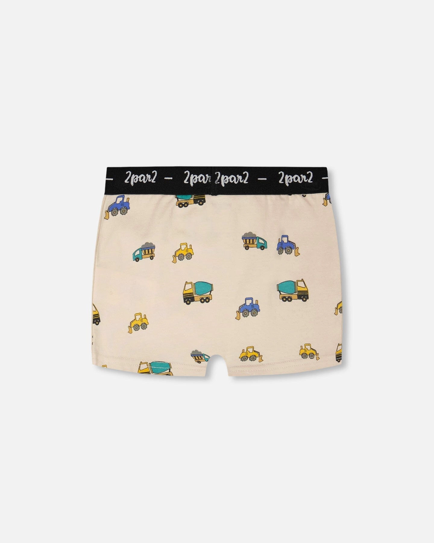Deux par Deux Boys Organic Cotton Boxer Truck Print