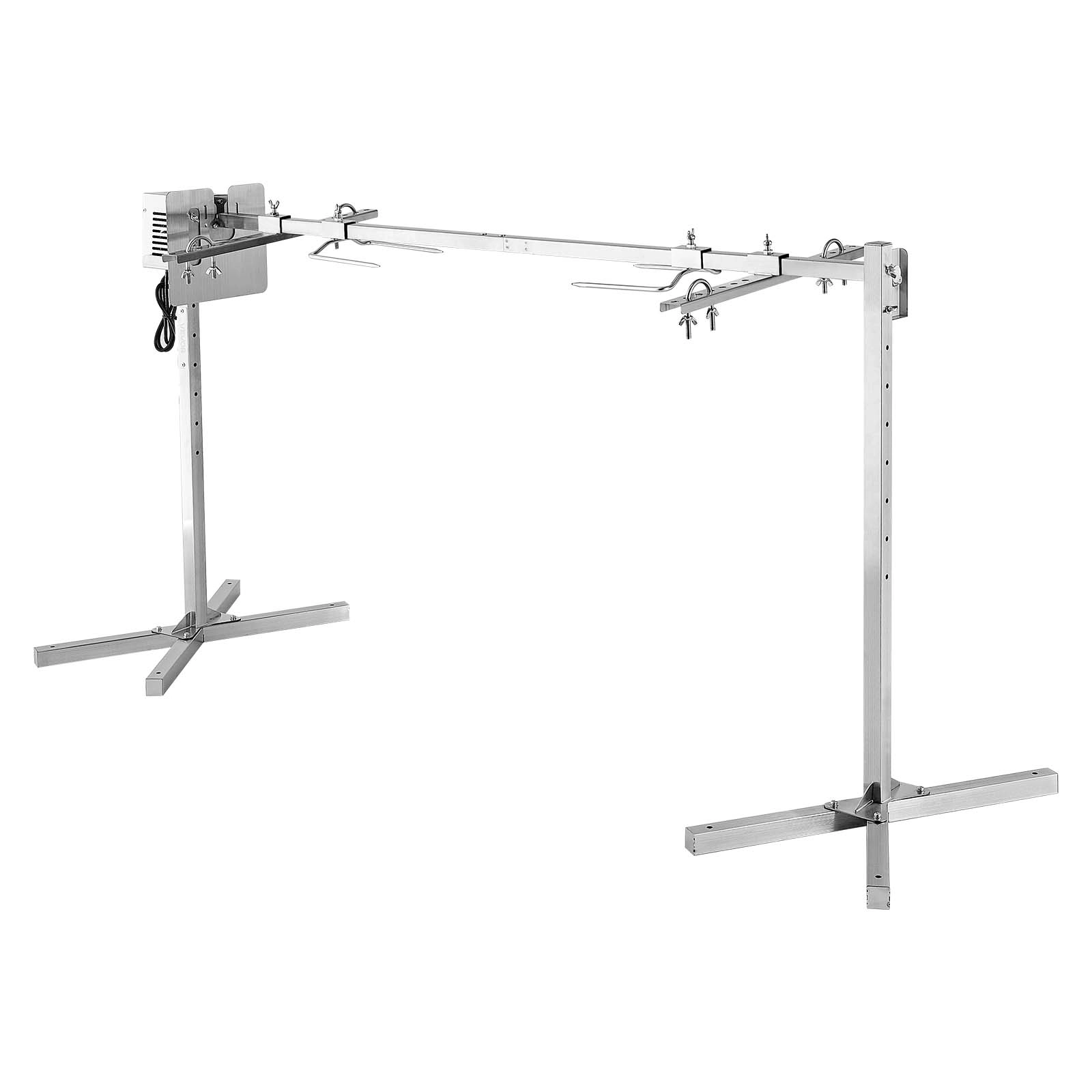 HONGGE Rotisserie Grill, AC120V 8 Level Height Electric Rotisserie Grill Kit