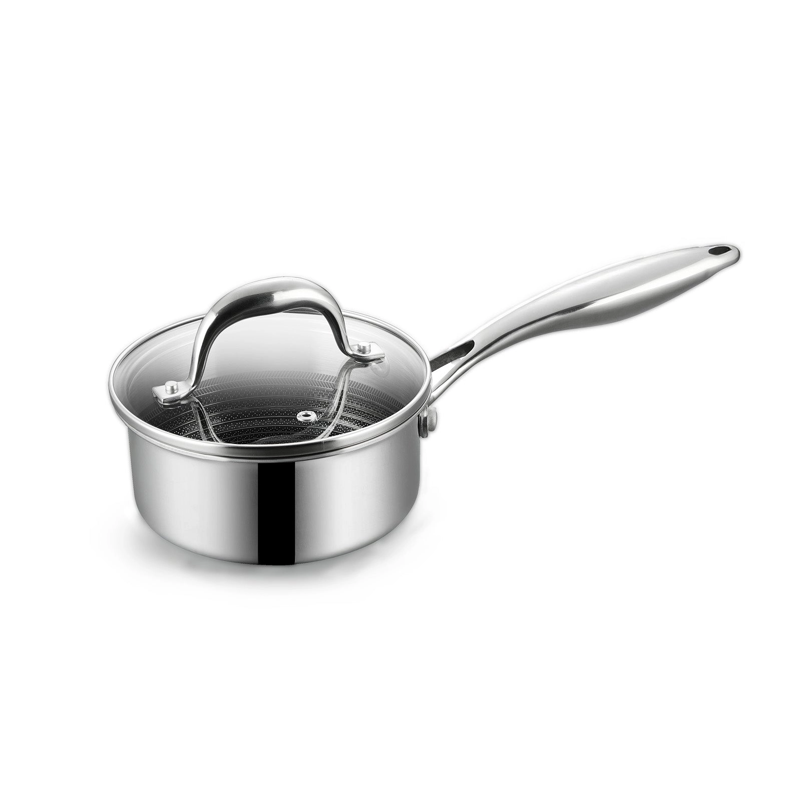 BE - LIVING CIRCLAD Series 2-Quart Hybrid Nonstick Saucepan with Lid 7”