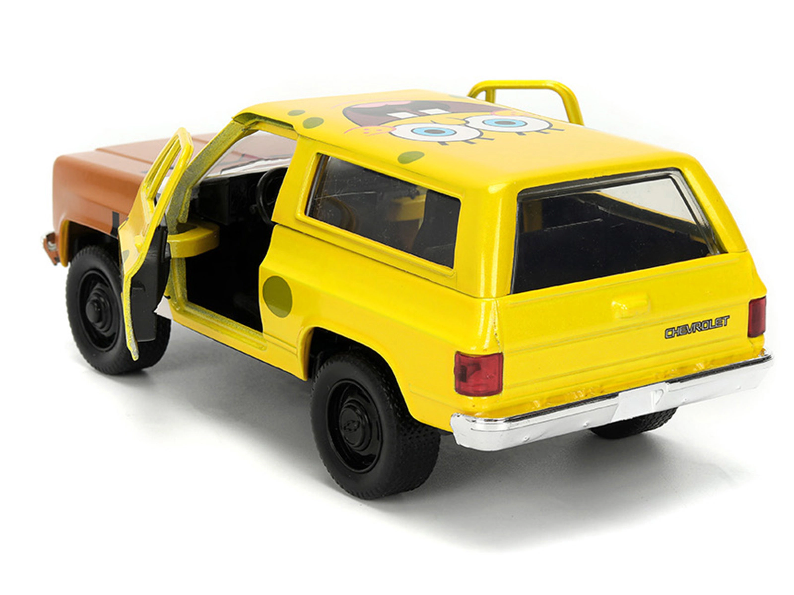 Jada 1980 Chevrolet K5 Blazer "SpongeBob Star" Livery Yellow "SpongeBob SquarePants" (1999-Current) TV Series